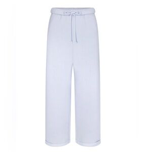 SKIMS LIMITED EDITION PERIWINKLE SIZE S COTTON FLEECE STRAIGHT LEG PANT NWT